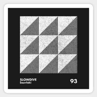 Slowdive / Souvlaki / Minimal Graphic Design Tribute Sticker